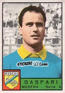 Sticker Giuseppe Gaspari - Calciatori 1963-1964 n. 212 - Panini
