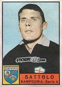 Sticker Franco Sattolo - Calciatori 1963-1964 - Panini