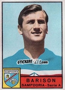 Figurina Paolo Barison - Calciatori 1963-1964 - Panini