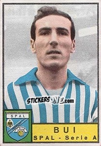 Cromo Giovanni Bui - Calciatori 1963-1964 - Panini