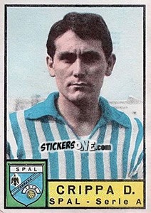 Sticker Dante Crippa - Calciatori 1963-1964 n. 269 - Panini