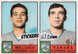 Sticker Melideo / Vanara - Calciatori 1963-1964 n. 290 - Panini