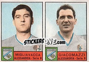 Sticker Migliavacca / Giacomazzi - Calciatori 1963-1964 n. 291 - Panini