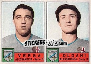 Sticker Verga / Oldani - Calciatori 1963-1964 n. 292 - Panini
