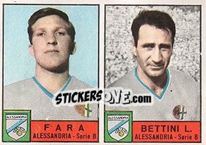 Sticker Fara / Bettini - Calciatori 1963-1964 - Panini