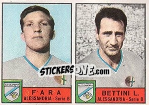 Cromo Fara / Bettini - Calciatori 1963-1964 - Panini