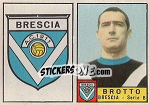 Sticker Stemma / Brotto - Calciatori 1963-1964 - Panini