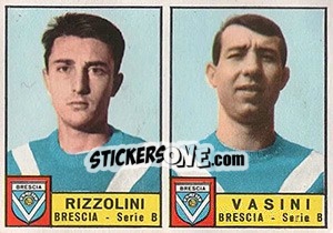 Sticker Rizzolini / Vasini - Calciatori 1963-1964 n. 297 - Panini
