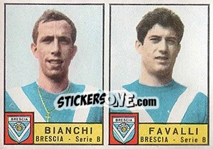 Sticker Biancchi / Favalli - Calciatori 1963-1964 n. 298 - Panini