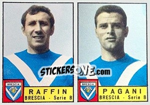 Sticker Raffin / Pagani - Calciatori 1963-1964 - Panini