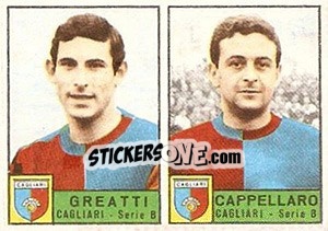 Sticker Greatti / Cappelaro - Calciatori 1963-1964 n. 305 - Panini