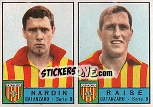 Sticker Nardin / Raise - Calciatori 1963-1964 n. 308 - Panini