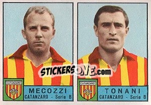 Sticker Mecozzi / Tonani - Calciatori 1963-1964 n. 309 - Panini