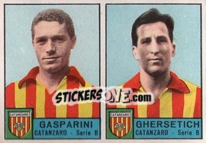 Sticker Gasparini / Ghersetich - Calciatori 1963-1964 n. 312 - Panini