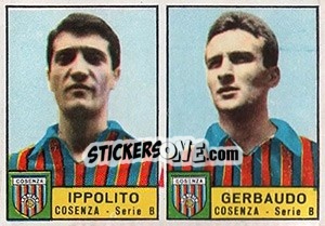 Sticker Ippolito / Gerbaudo - Calciatori 1963-1964 n. 315 - Panini