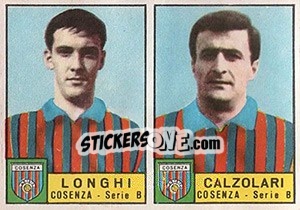 Sticker Longhi / Calzorari - Calciatori 1963-1964 - Panini