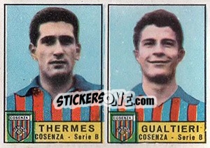 Figurina Thermes / Gualtieri - Calciatori 1963-1964 - Panini