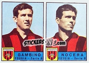 Sticker Gambino / Nocera - Calciatori 1963-1964 n. 323 - Panini