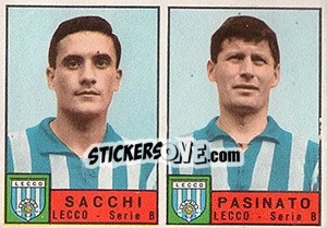 Cromo Sacchi / Pasinato - Calciatori 1963-1964 - Panini