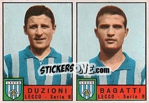 Sticker Dunzioni / Bagatti - Calciatori 1963-1964 n. 328 - Panini