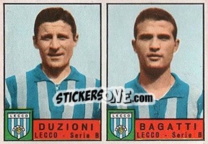 Sticker Dunzioni / Bagatti - Calciatori 1963-1964 - Panini