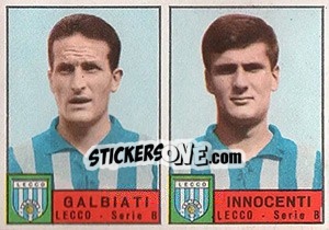 Sticker Galbiati / Innocenti - Calciatori 1963-1964 n. 329 - Panini