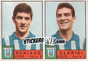 Sticker Schiavo / Clerici - Calciatori 1963-1964 - Panini