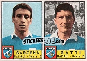 Cromo Garzena / Gatti - Calciatori 1963-1964 - Panini