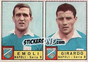 Sticker Emoli / Girardo - Calciatori 1963-1964 - Panini