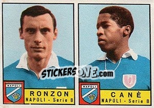 Sticker Ronzon / Canè - Calciatori 1963-1964 n. 335 - Panini