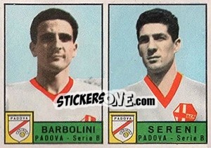 Cromo Barbolini / Sereni - Calciatori 1963-1964 - Panini