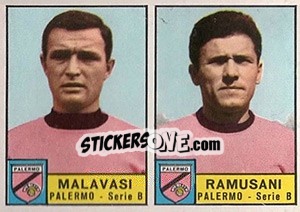 Figurina Malavasi / Ramusani - Calciatori 1963-1964 - Panini