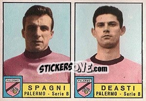 Sticker Spagni / De Asti - Calciatori 1963-1964 n. 346 - Panini