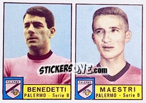 Sticker Benedetti / Maestri - Calciatori 1963-1964 n. 348 - Panini