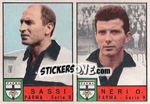 Sticker Sassi / Neri - Calciatori 1963-1964 n. 351 - Panini