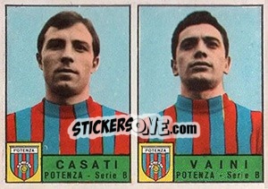 Sticker Casati / Vaini - Calciatori 1963-1964 - Panini