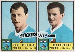 Figurina De Dura / Galeotti - Calciatori 1963-1964 - Panini