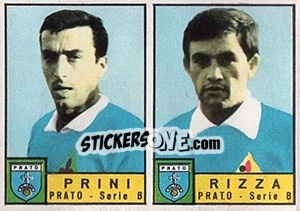 Cromo Prini / Rizza - Calciatori 1963-1964 - Panini