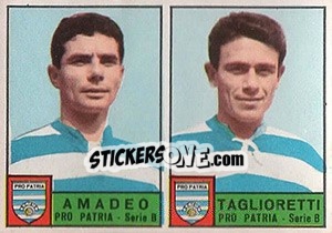 Figurina Amadeo / Taglioretti - Calciatori 1963-1964 - Panini