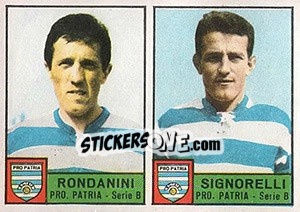 Sticker Rondanini / Signorelli - Calciatori 1963-1964 - Panini