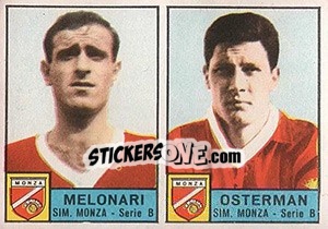 Sticker Melonari / Osterman - Calciatori 1963-1964 n. 374 - Panini