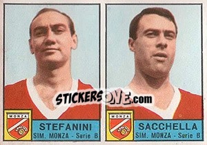 Cromo Stefanini / Sacchella - Calciatori 1963-1964 - Panini