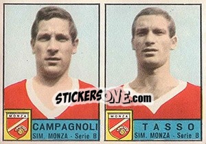 Sticker Campagnoli / Tasso - Calciatori 1963-1964 n. 377 - Panini