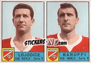 Sticker Lojodice / Baruffi - Calciatori 1963-1964 - Panini