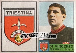 Cromo Stemma / Di Vincenzo - Calciatori 1963-1964 - Panini