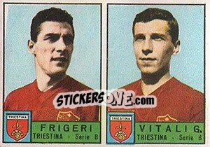 Sticker Frigeri / Vitali - Calciatori 1963-1964 - Panini