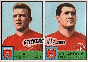 Sticker Dalio / Orlando G. - Calciatori 1963-1964 n. 383 - Panini