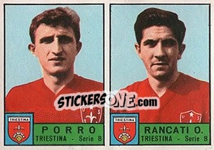 Sticker Porro / Rancati - Calciatori 1963-1964 n. 384 - Panini