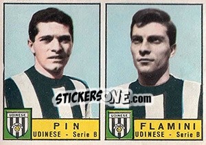 Sticker Pin / Flamini - Calciatori 1963-1964 n. 386 - Panini