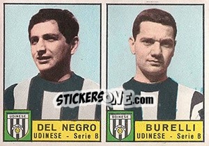 Sticker Del Negro / Burelli - Calciatori 1963-1964 n. 387 - Panini